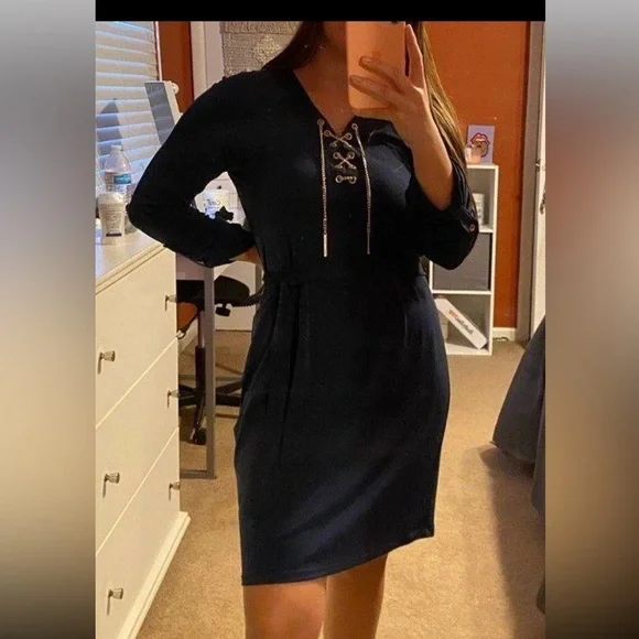 MICHAEL Michael Kors | Dresses | Michael Kors Navy Dress | Poshmark
